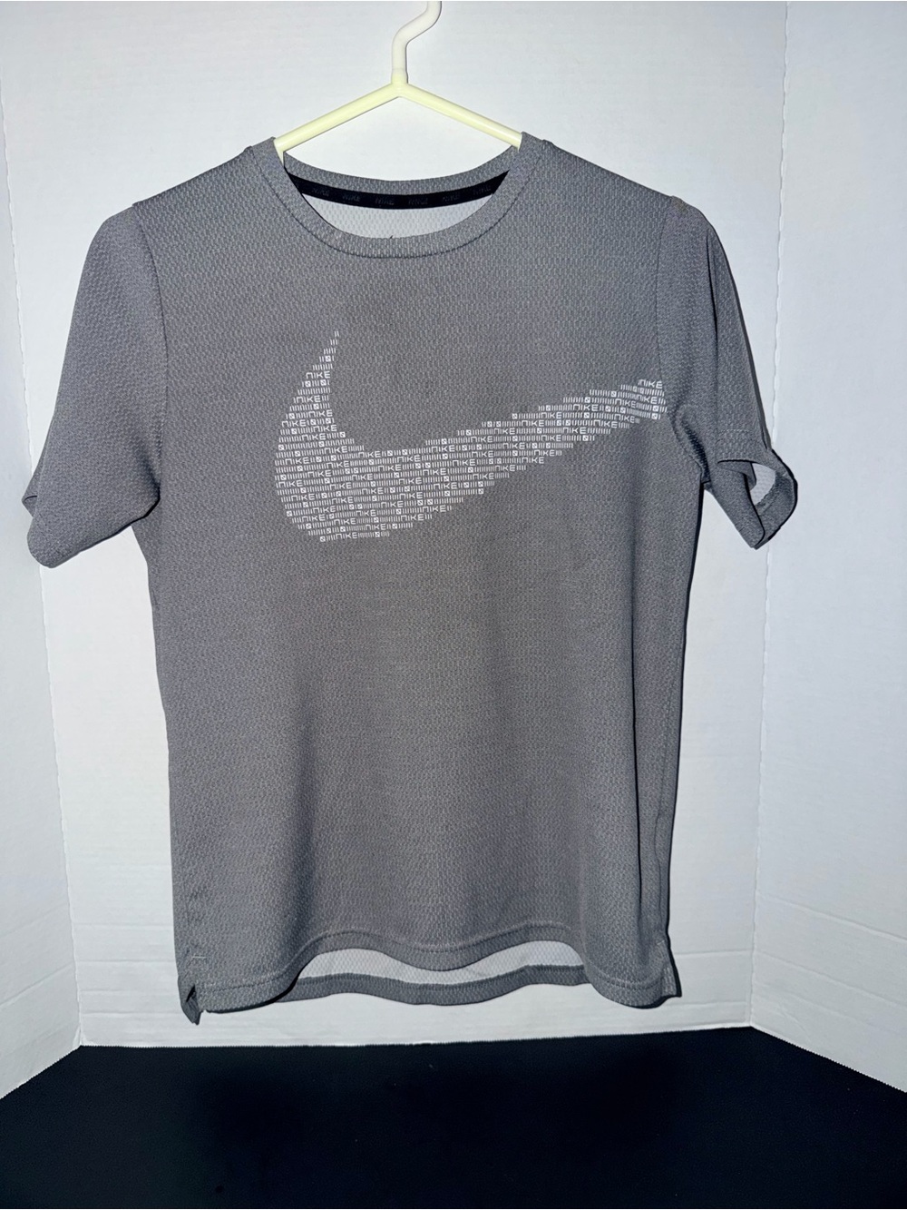 Nike Gray Short Sleeve Swoosh Performance Tee